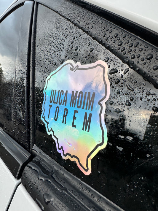 Wlepa HOLO Ulica moim torem