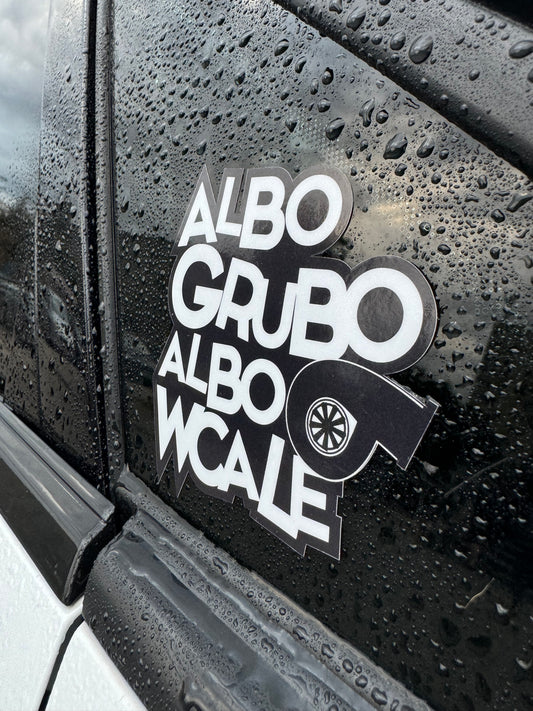 Wlepa ALBO GRUBO ALBO WCALE